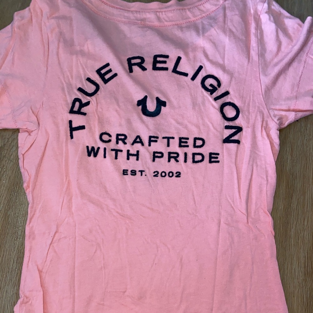 Pink true religion shirt